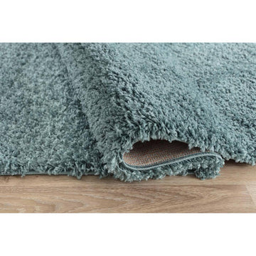 Oxford OXF00 Plain Plush Soft Stain-Resistant Textured Polypropylene Shaggy Duck Egg Runner-Desire Rugs-Rug Love - The Most Loved Rug Store
